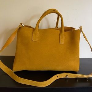 Mansur Gavriel New without tags marigold suede bag